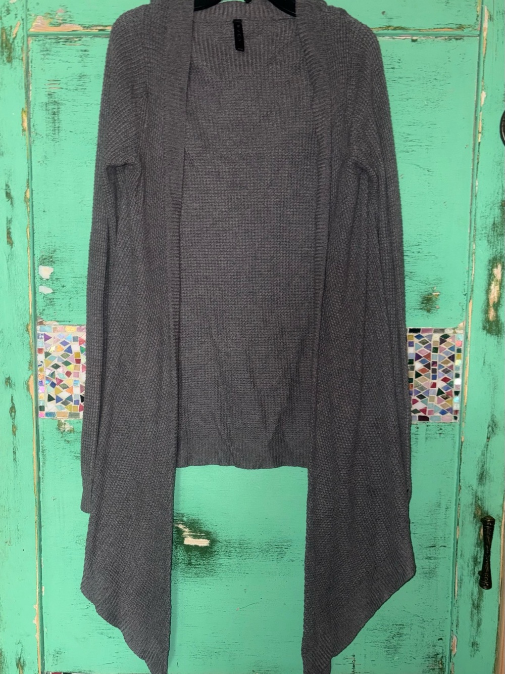RVCA Charcoal Gray Open-Front Women's Knit Cardigan